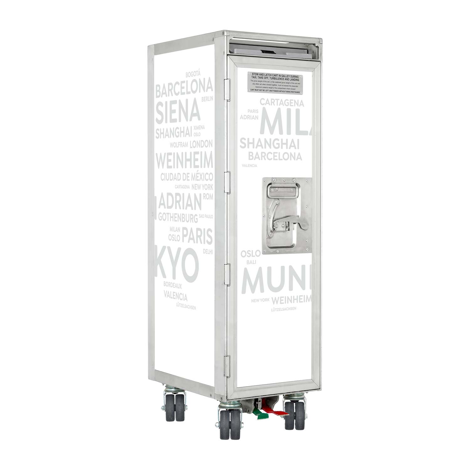 Airplane Trolley Cities with YOUR TERMS Refurbished White-Airline Grey with new Castors