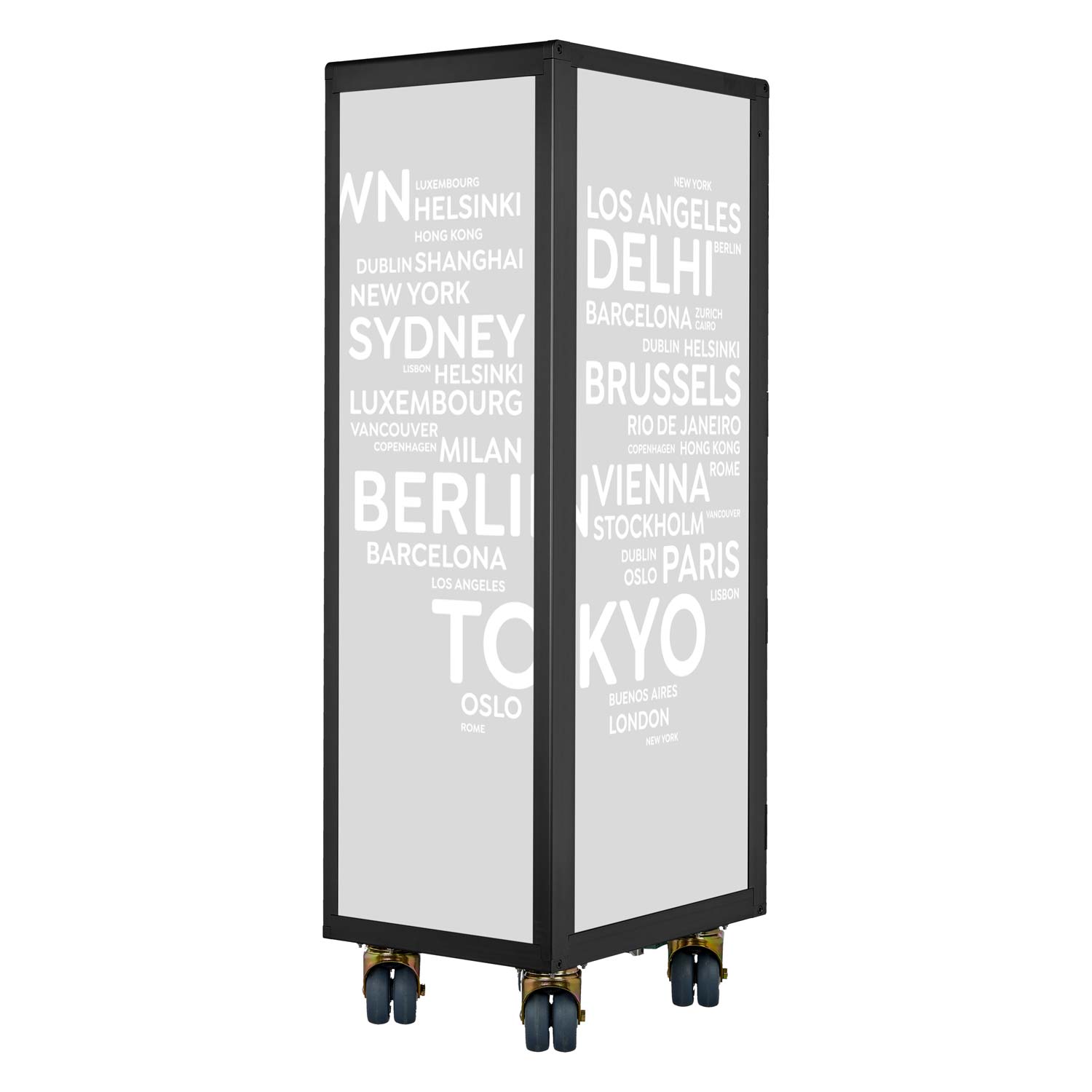 Galley Cart Black Edition Cities New Airline Grey