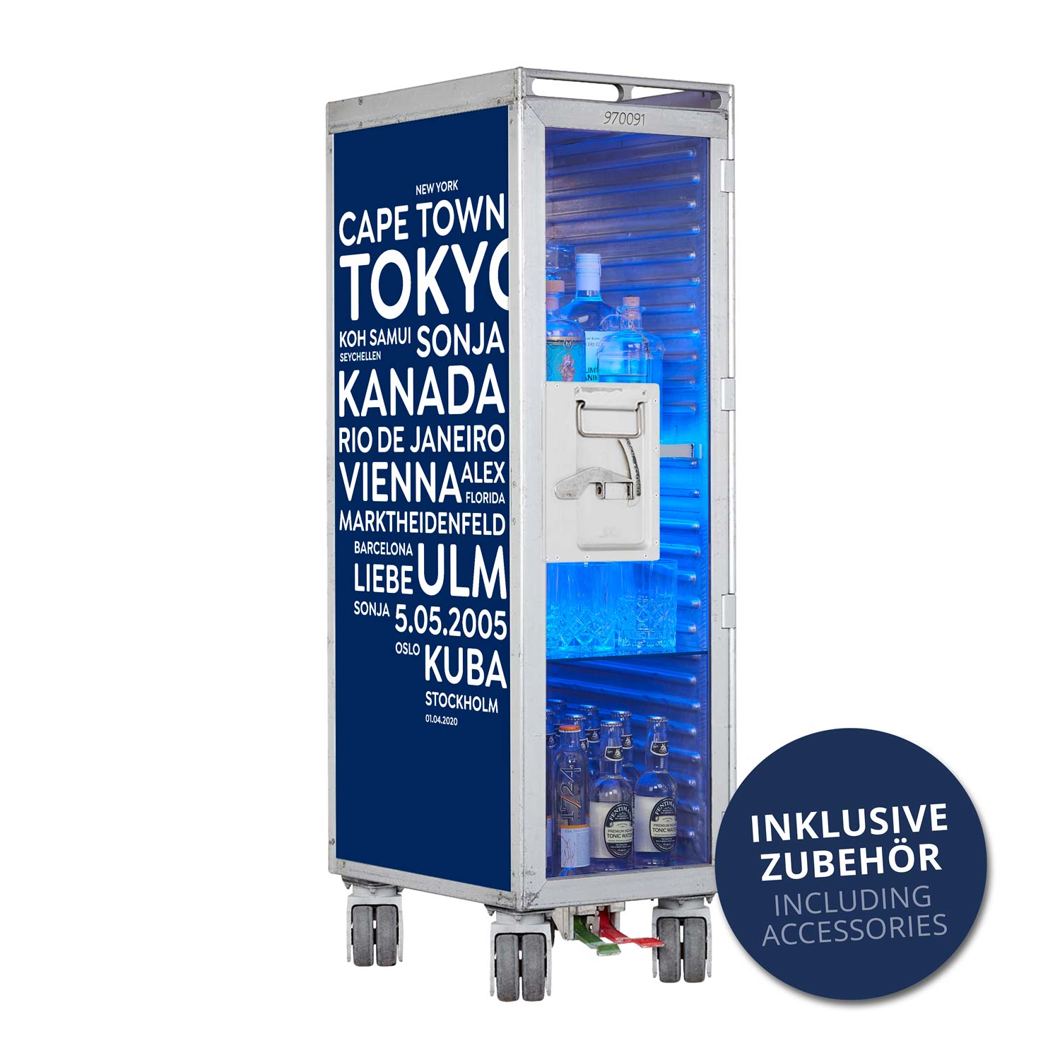 City mit Deinen Begriffen Blau