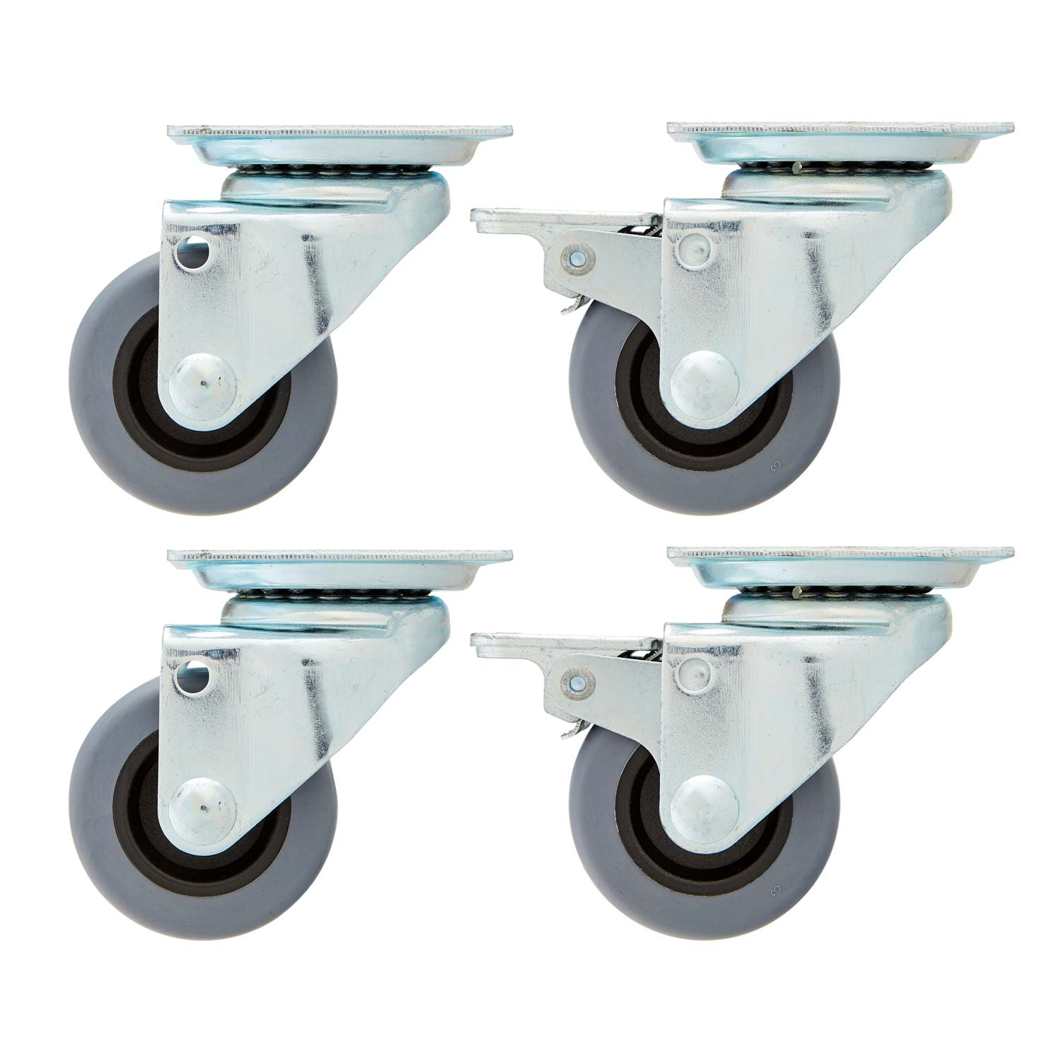 Twin Wheel Castors for Aviation Boxes (Set of 4)