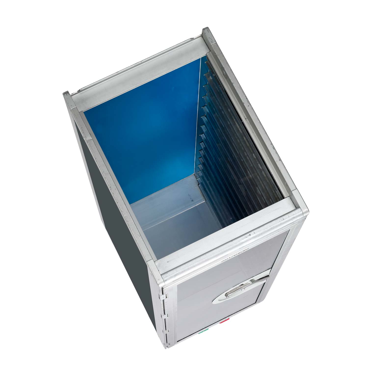 Bartrolley Uni Anthrazit inkl. LED-Leuchtfachboden, Barbrett & Fachboden aus Glas