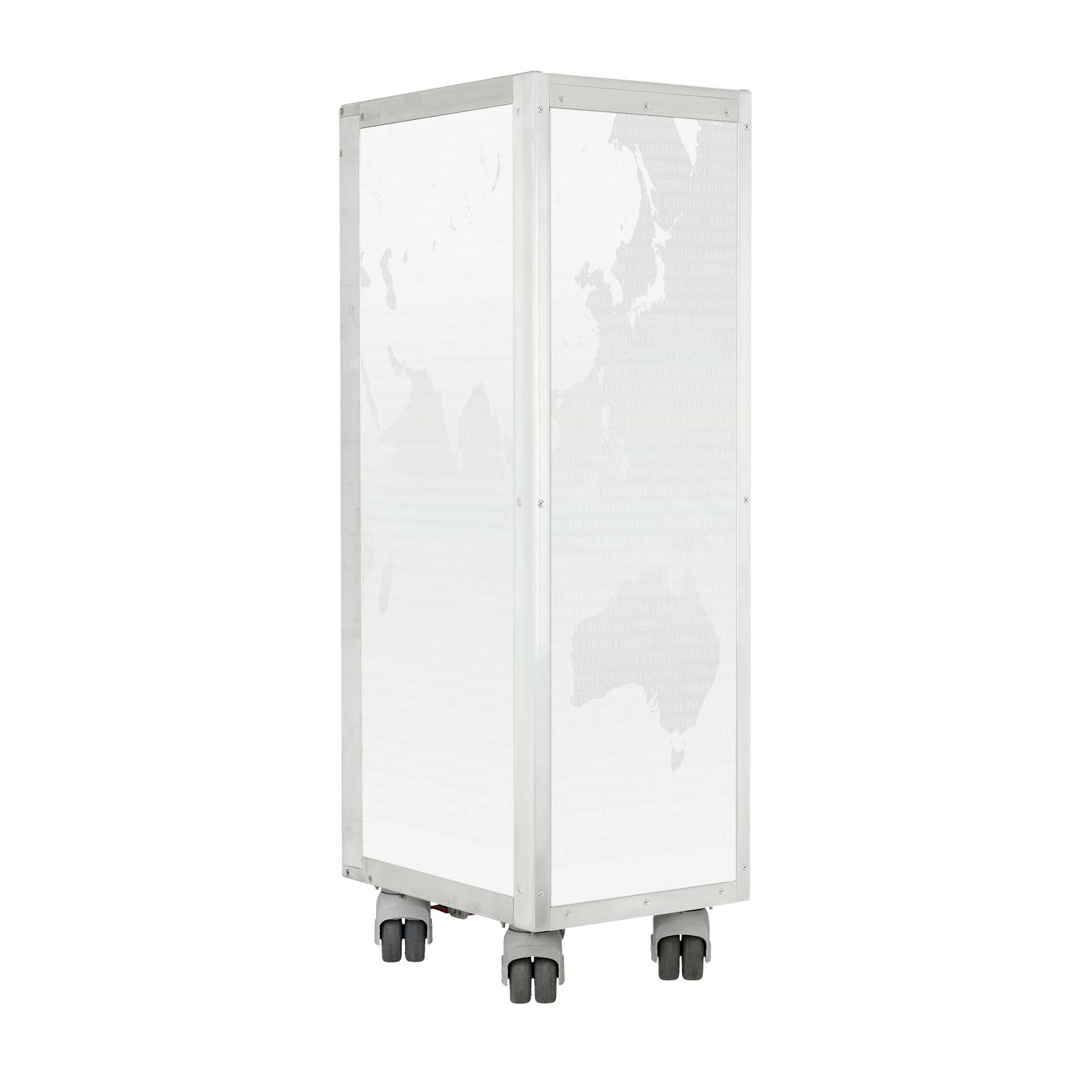 Airline Cart Worldmap Refurbished Airline Grey