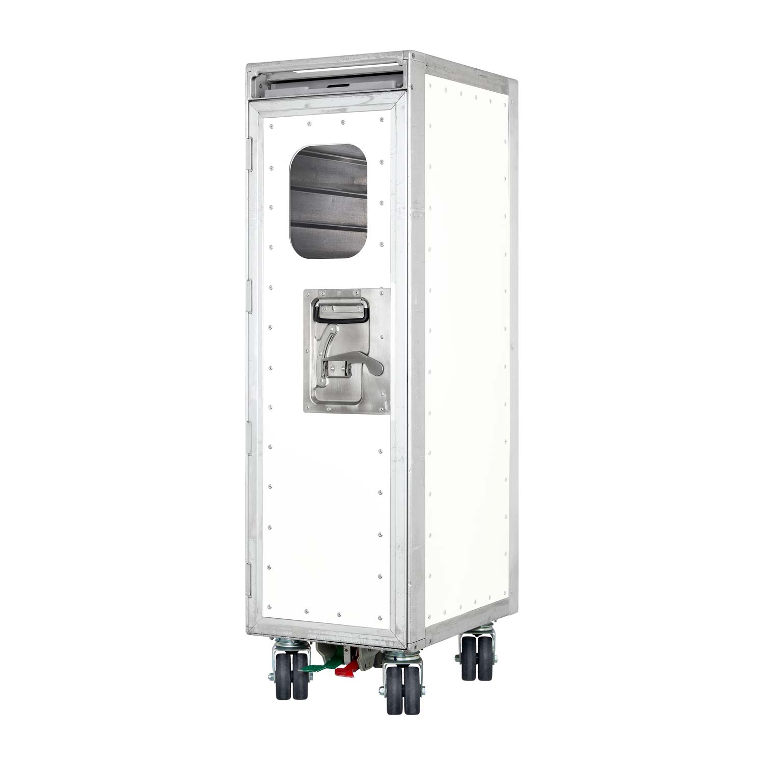 Airline Cart Classic Navigator White with Airplane Window Door and new Castors