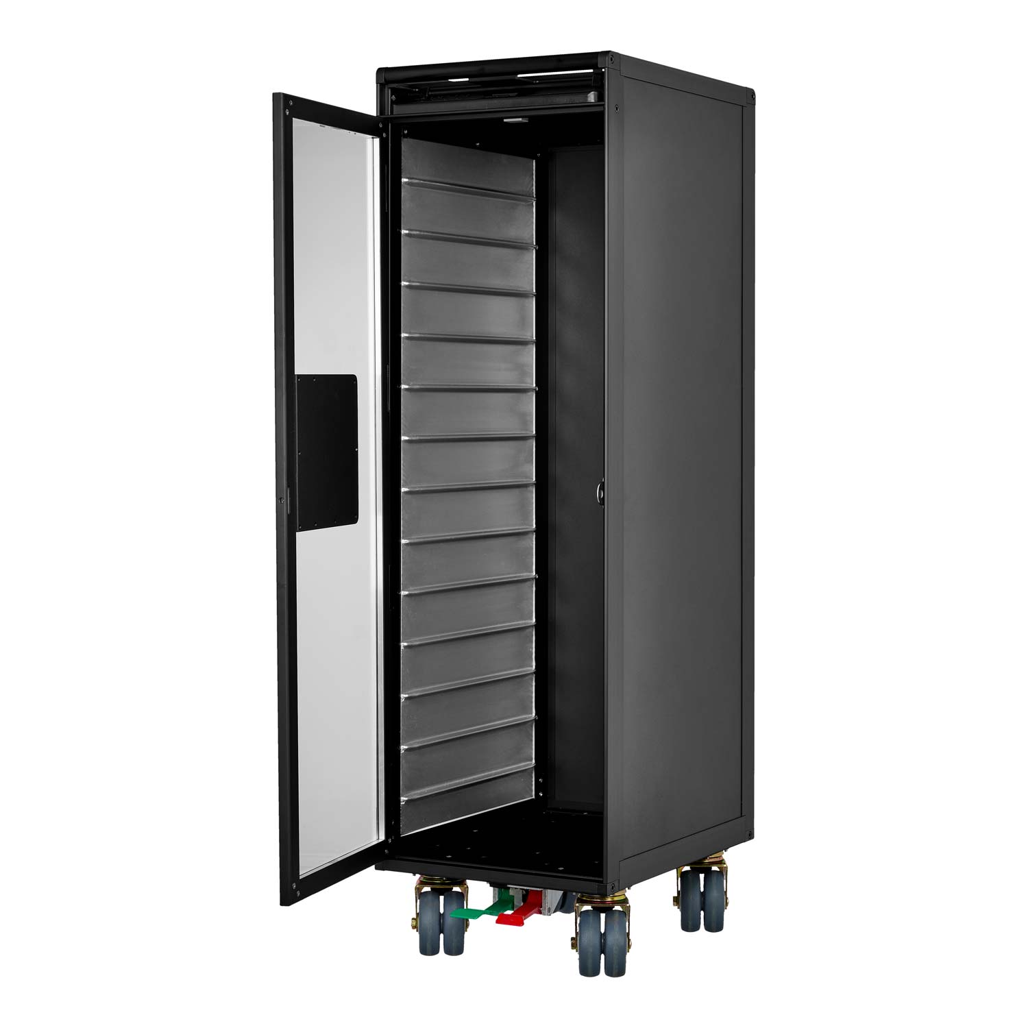 Airline Trolley All Black Edition Neu mit Glastür