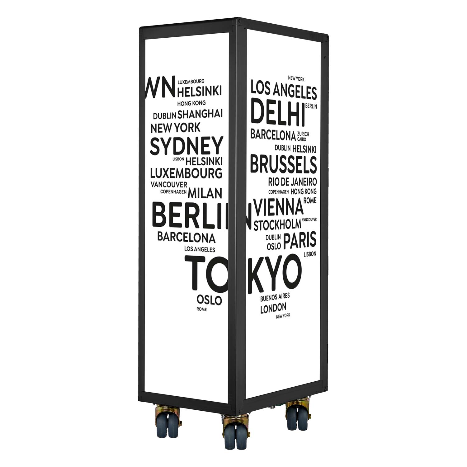 Airline Trolley Black Edition City Neu Weiss