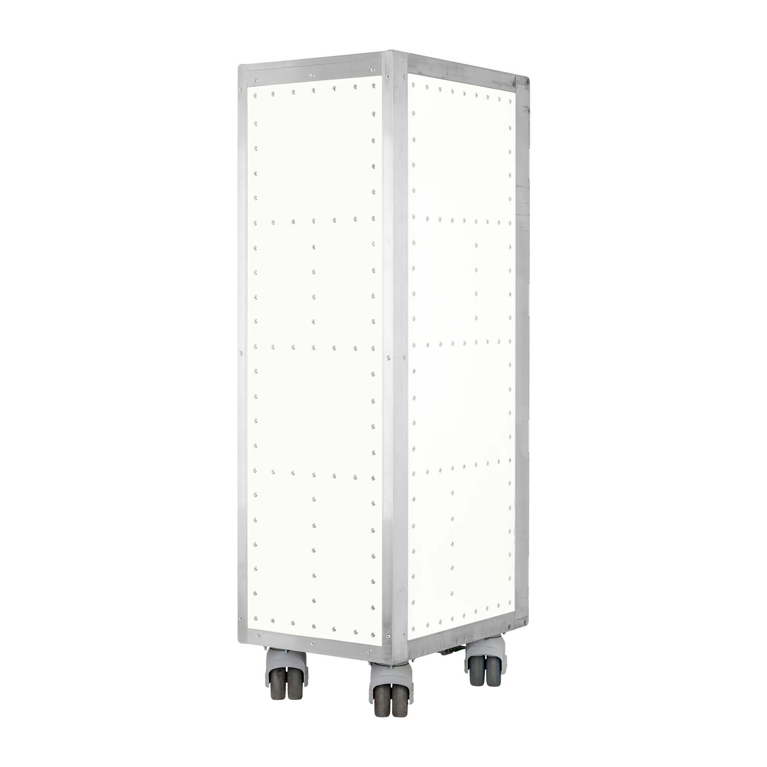 Flugzeugtrolley Bravo Navigator Weiss mit Glastür