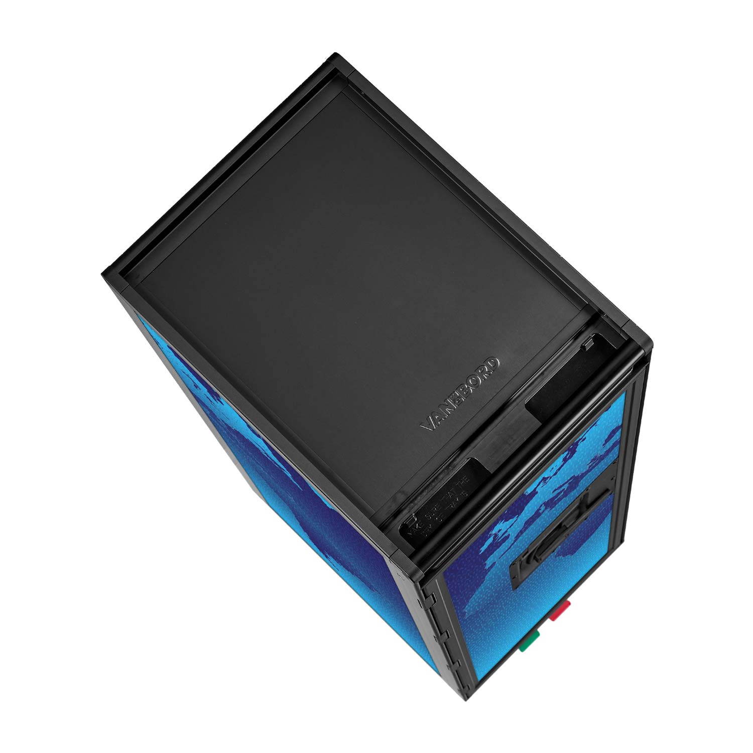 Airline Trolley Black Edition Weltkarte Neu Blau