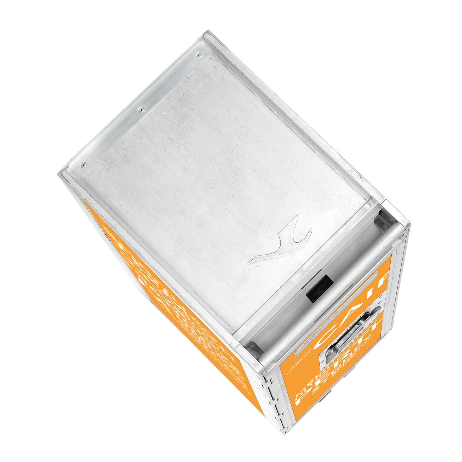 Flugzeugtrolley City mit Deinen Begriffen Orange
