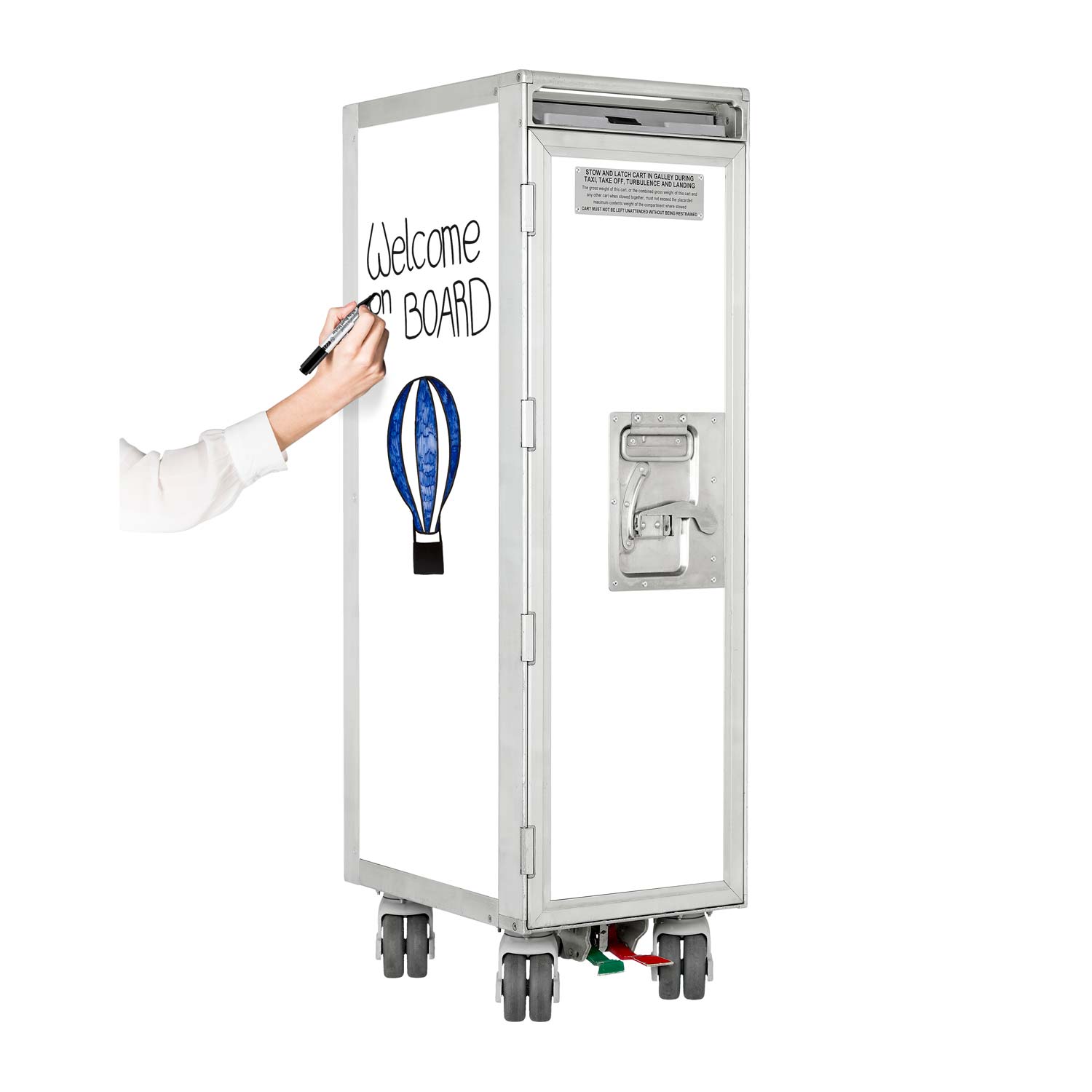 Flugzeugtrolley Whiteboard