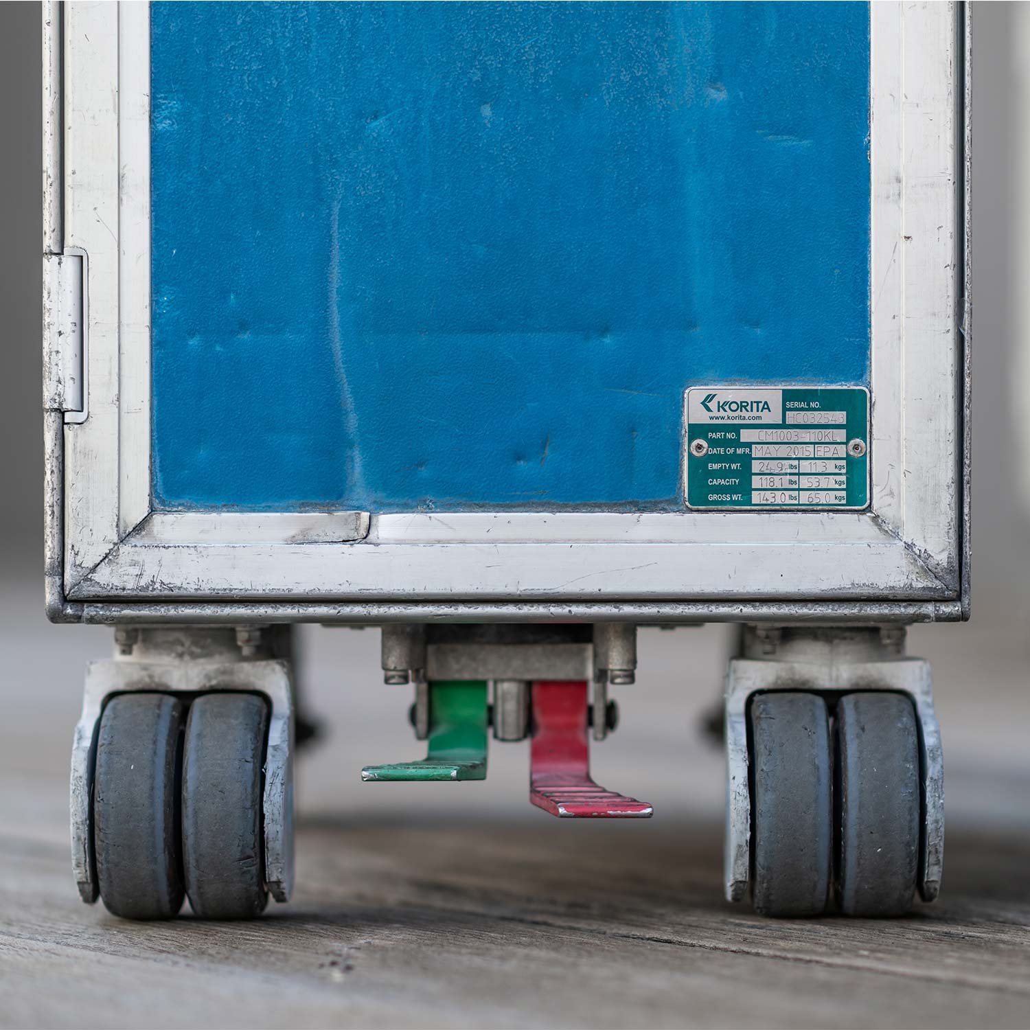 Original KLM Flugzeugtrolley, gebraucht, gereinigt & geprüft