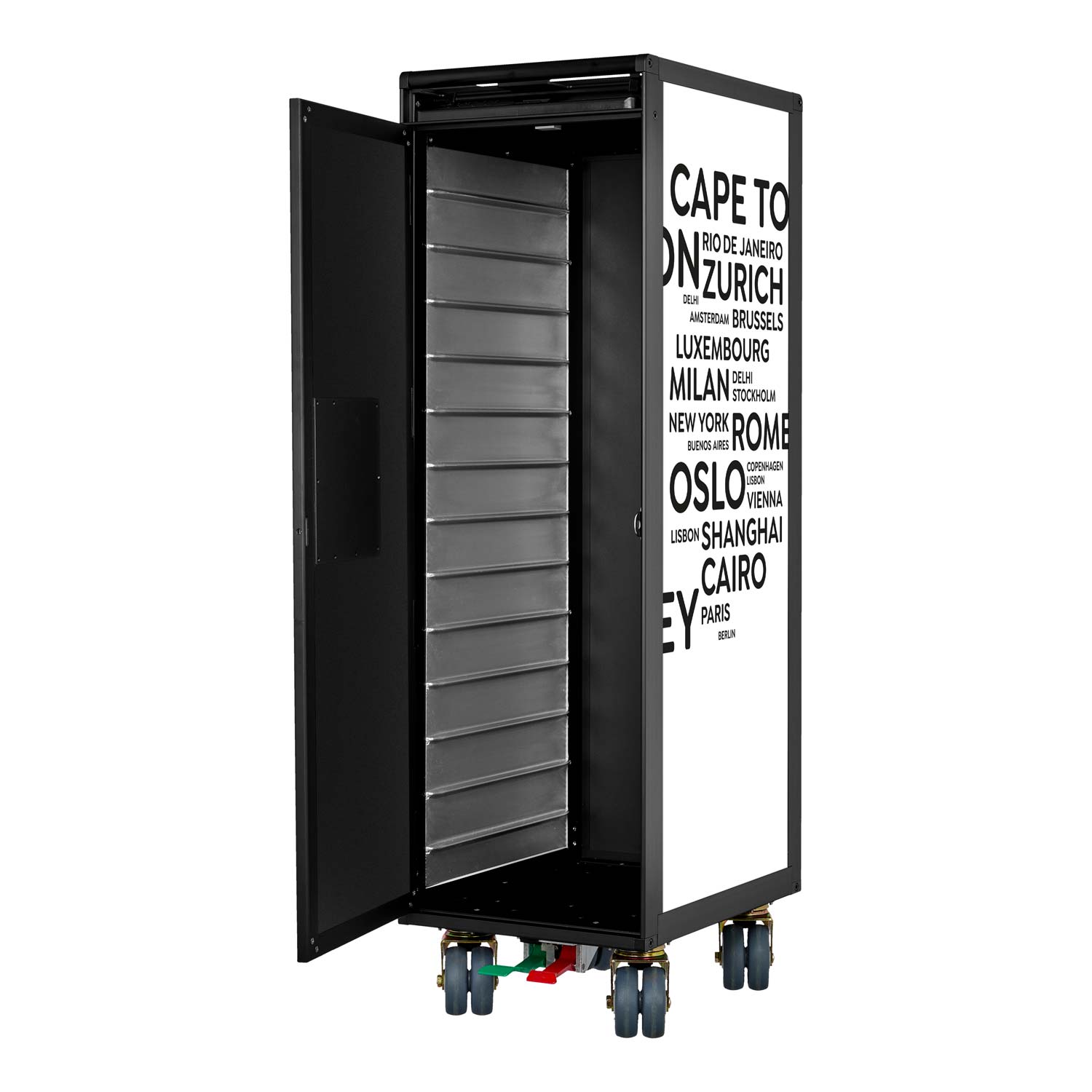 Airline Trolley Black Edition City Neu Weiss