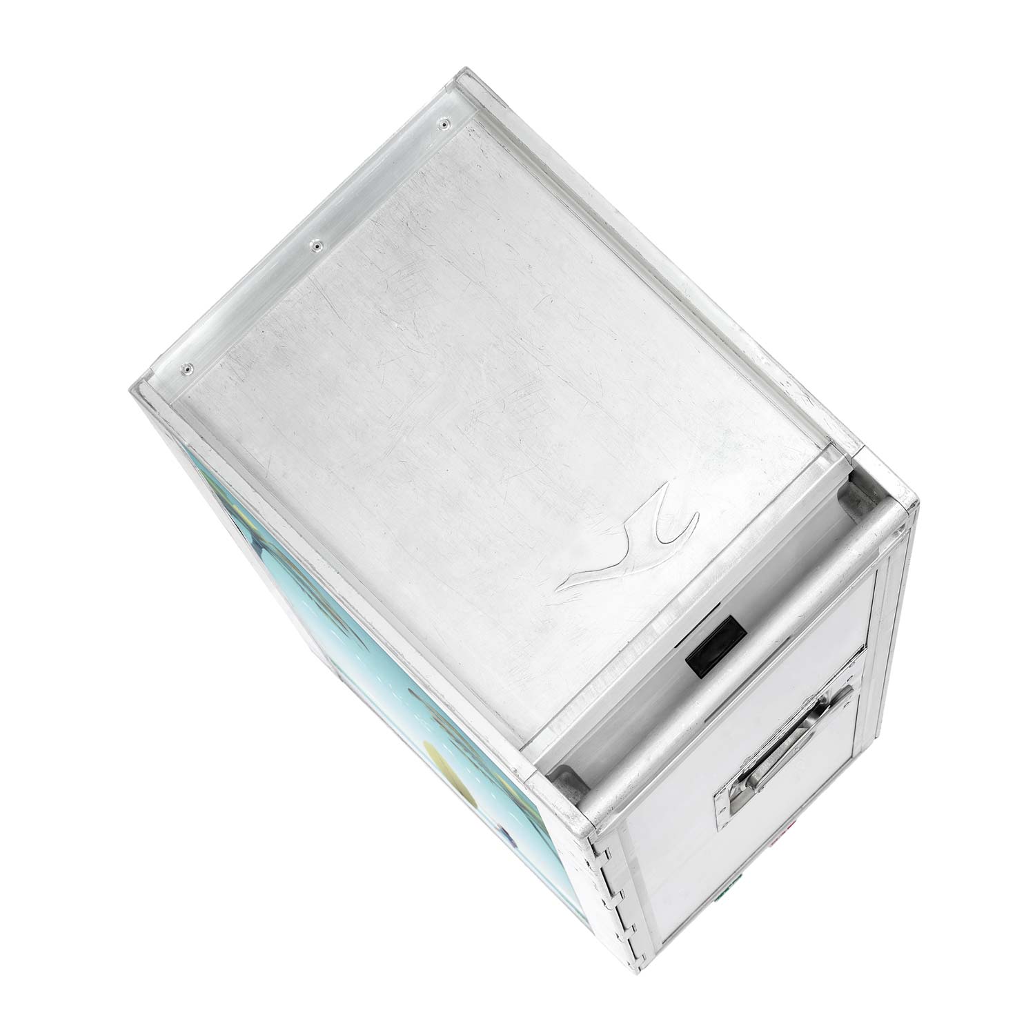 Airline Cart Bar Henry Rivers Edition Surf California incl. LED Shelf, small Cutting Board & Glass Shelf