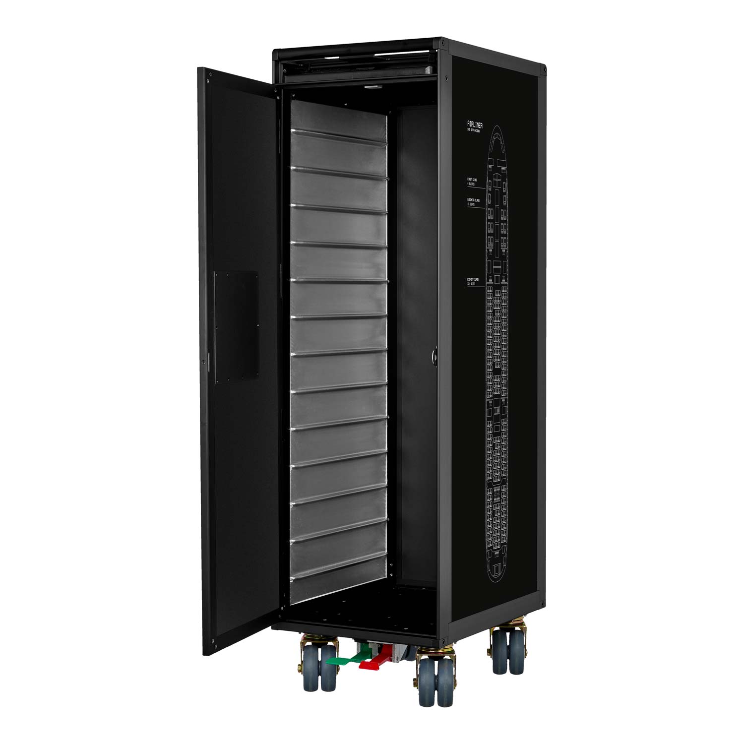 Galley Cart Black Edition Airliner New White