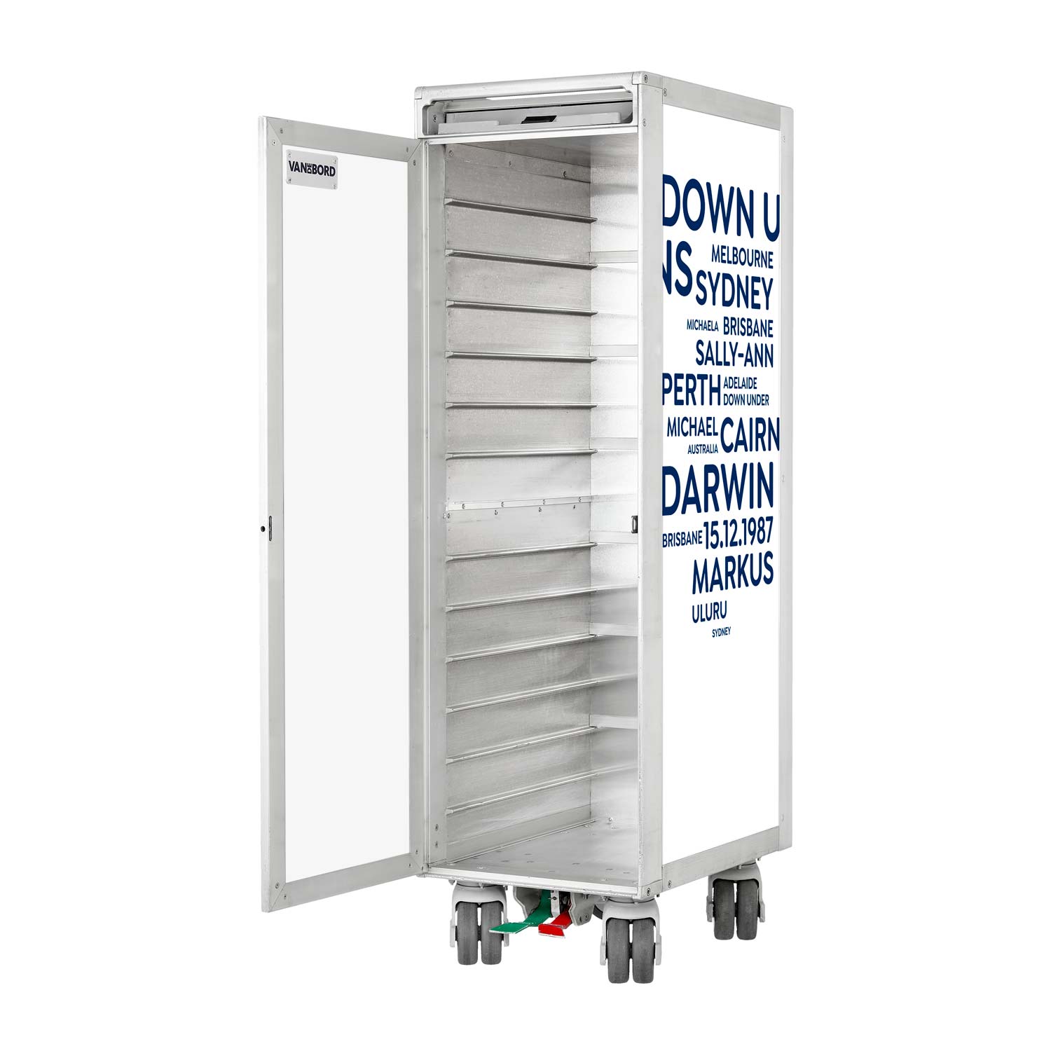 Airplane Trolley Cities with YOUR TERMS Refurbished White-Blue