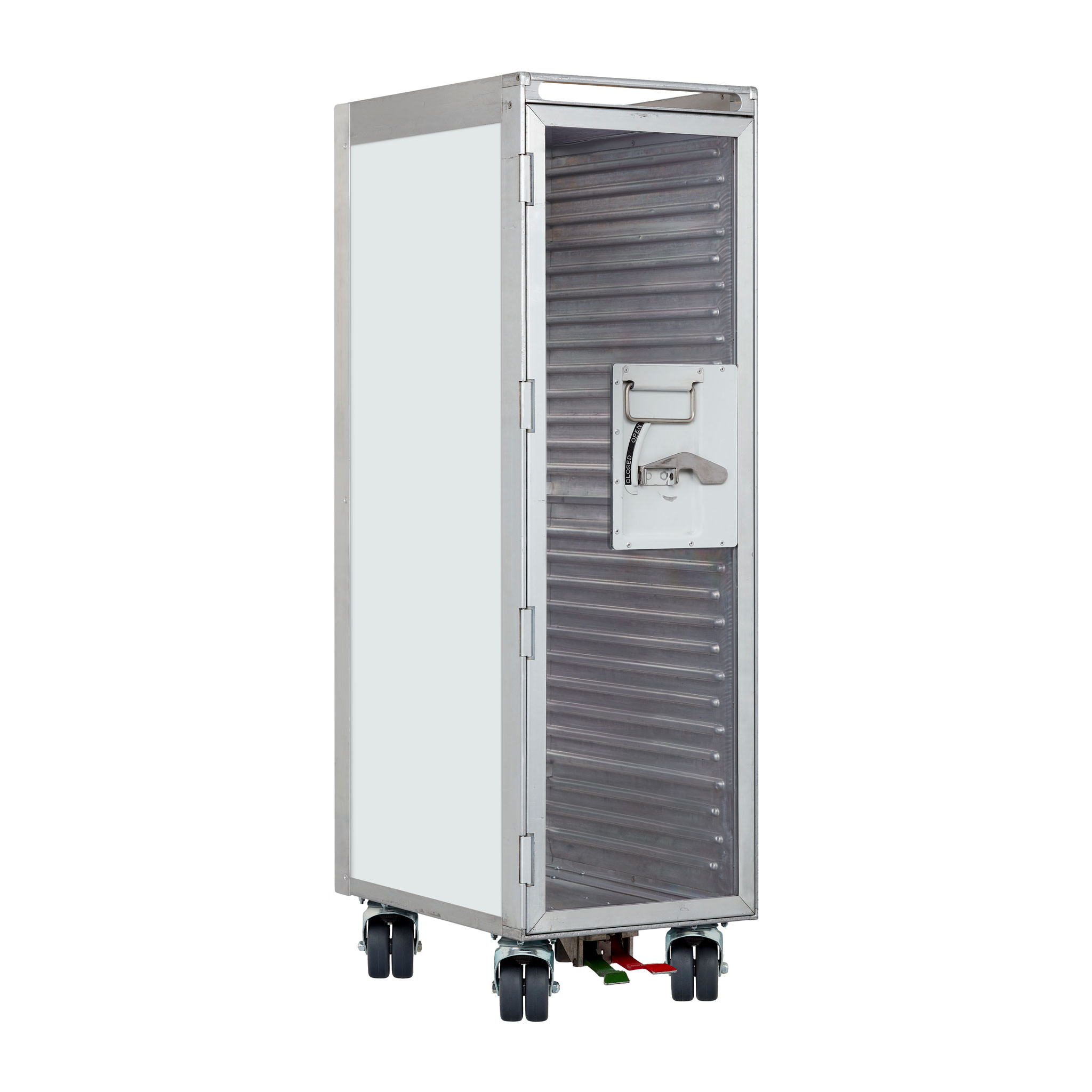 Airline Cart Single-Color Refurbished Airline Grey RAL 7035 with Glass Door and new Castors