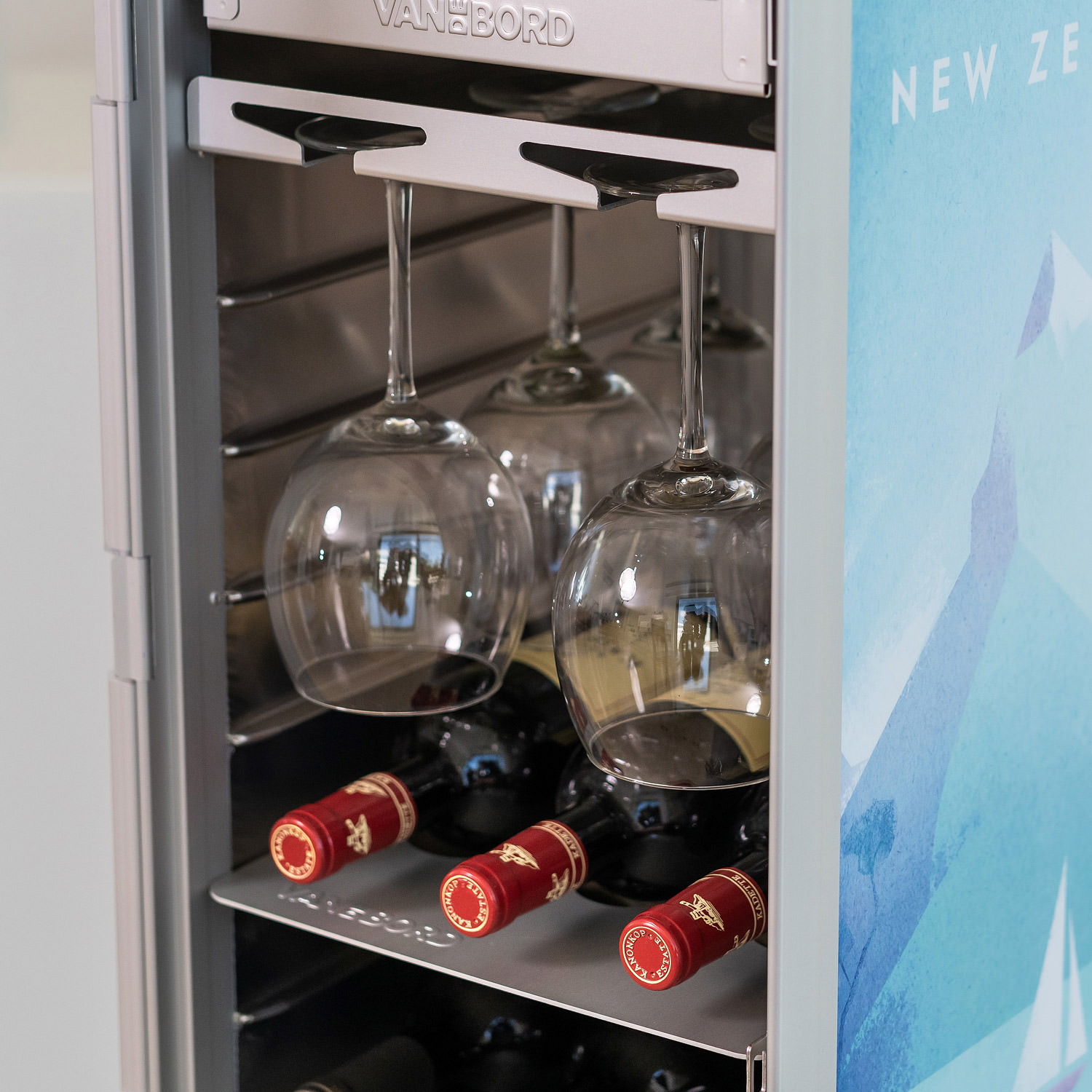Aluminum Wine Glass Holder for Airline Trolleys & Aviation Boxes KSSU