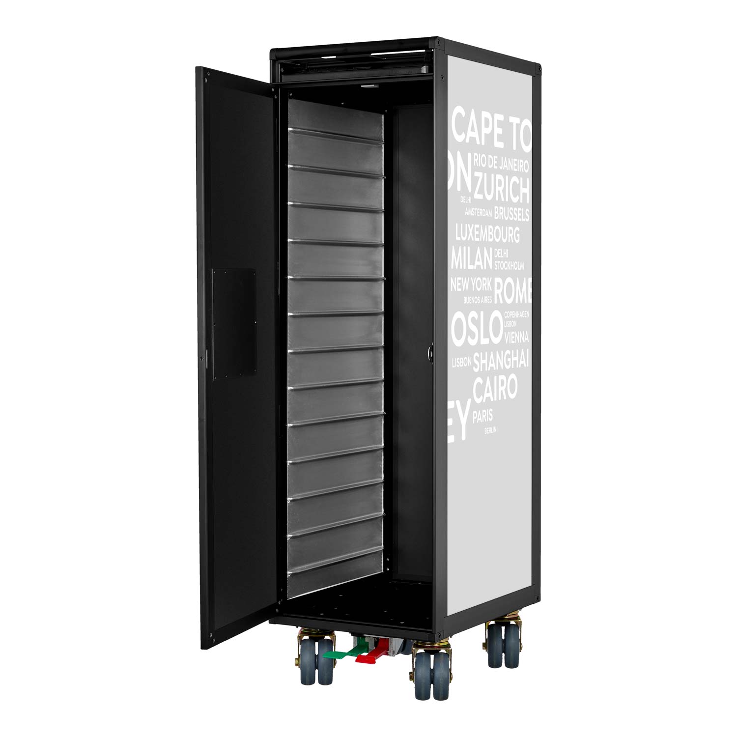 Galley Cart Black Edition Cities New Airline Grey