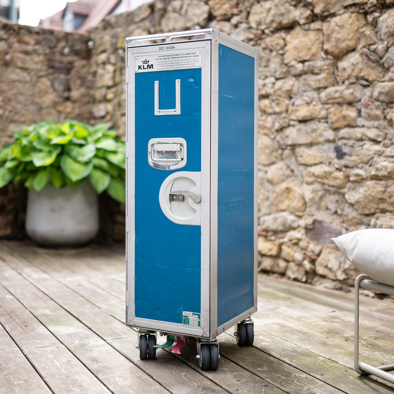 Original KLM Flugzeugtrolley, gebraucht, gereinigt & geprüft