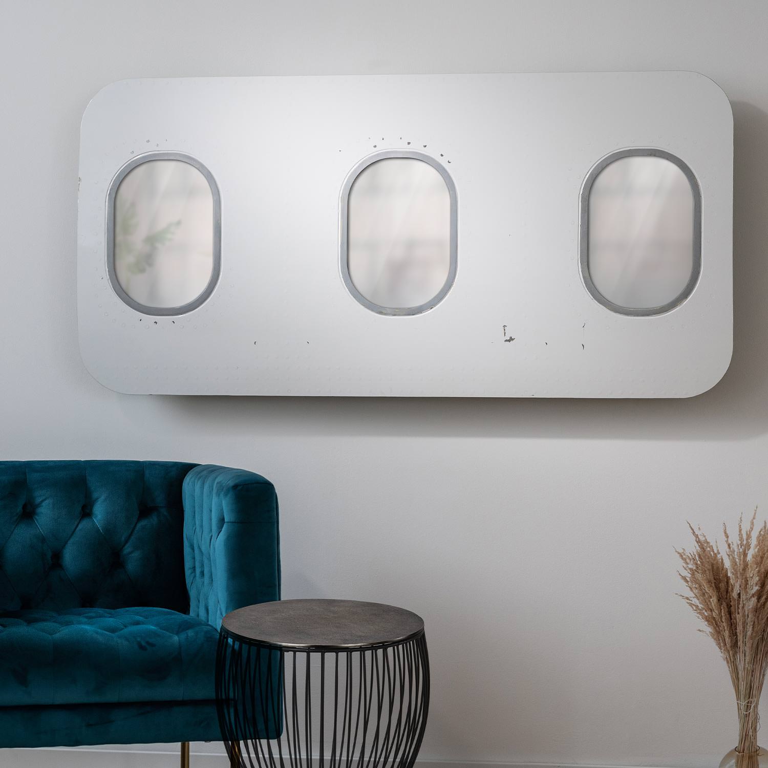 Original Airbus A320 Trio Airplane Window Mirror Authentic Aircraft Paint
