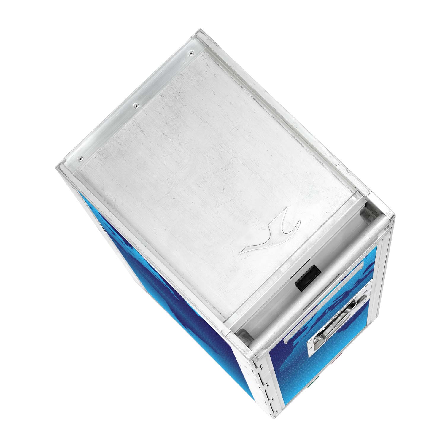 Airline Cart Worldmap Refurbished Blue