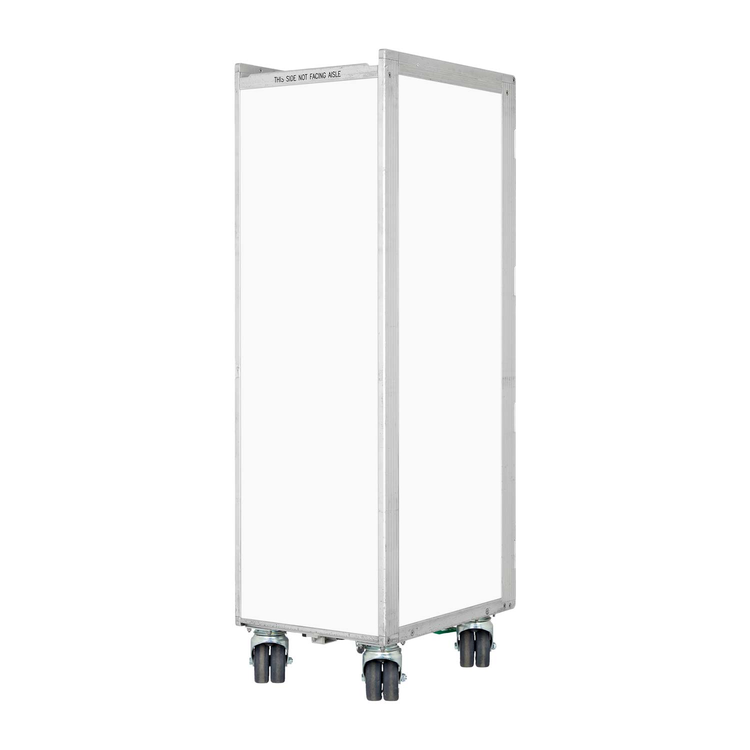 Bartrolley Whiteboard mit neuen Rollen inkl. LED-Leuchtfachboden, Barbrett & Fachboden aus Glas