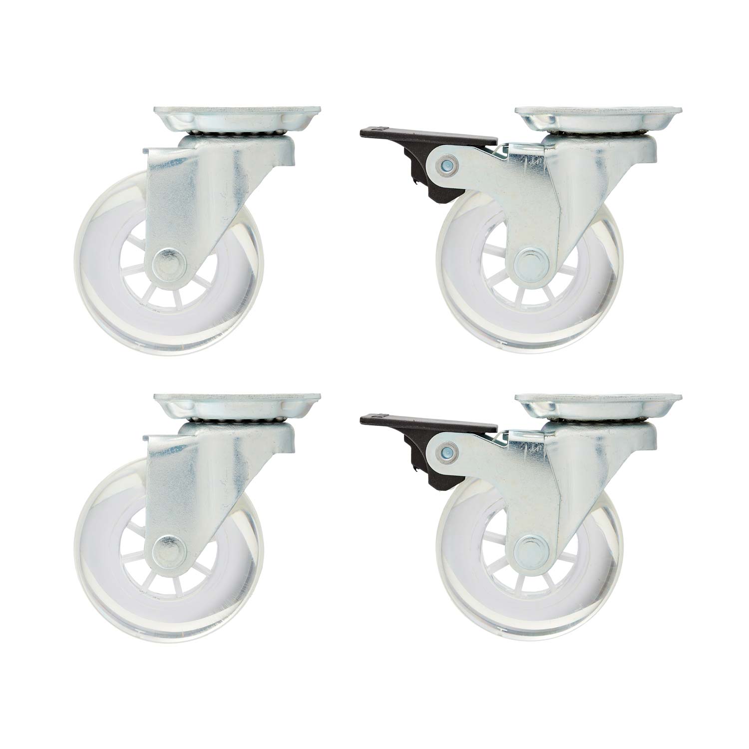 Single Wheel Castors for Aviation Boxes (Set of 4)