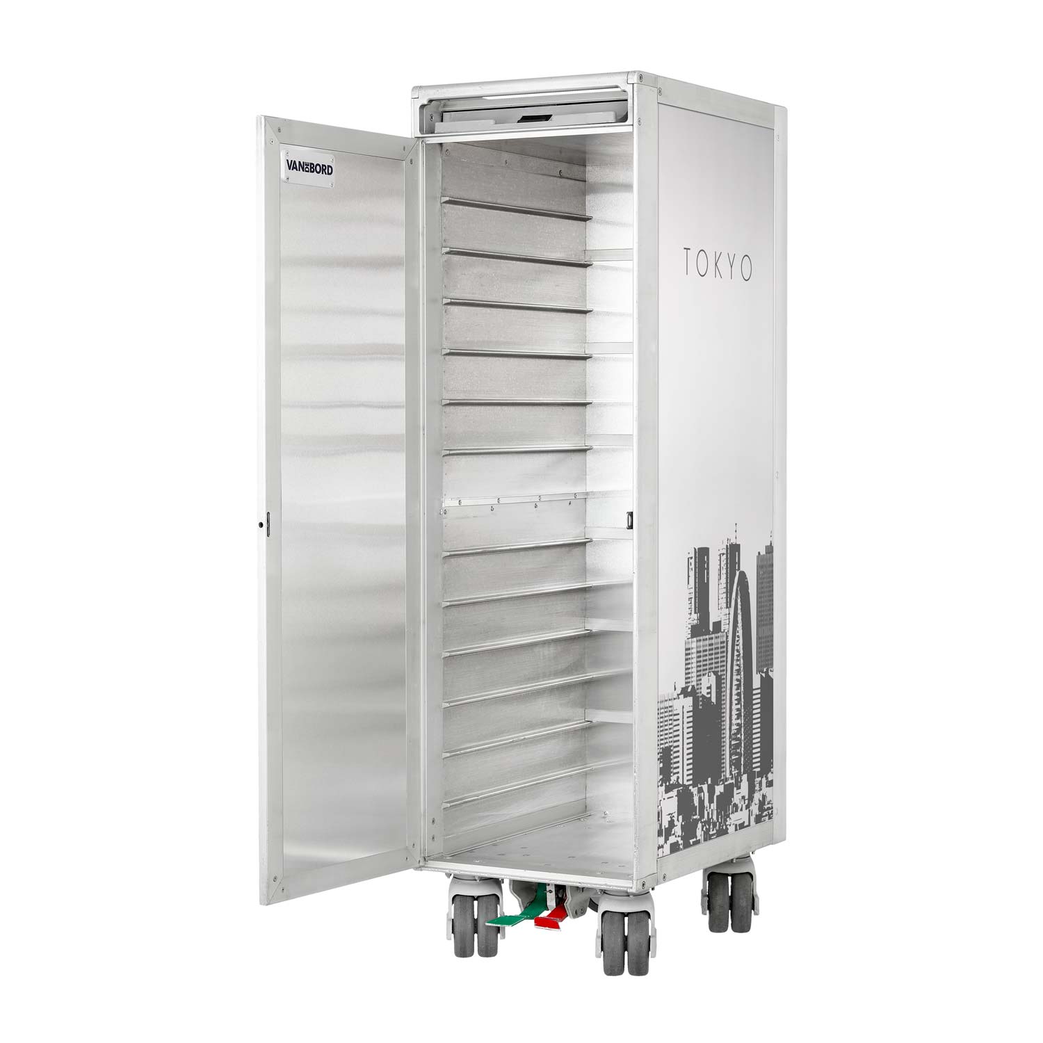 Flugzeugtrolley 4Destinations Anthrazit-Metallic