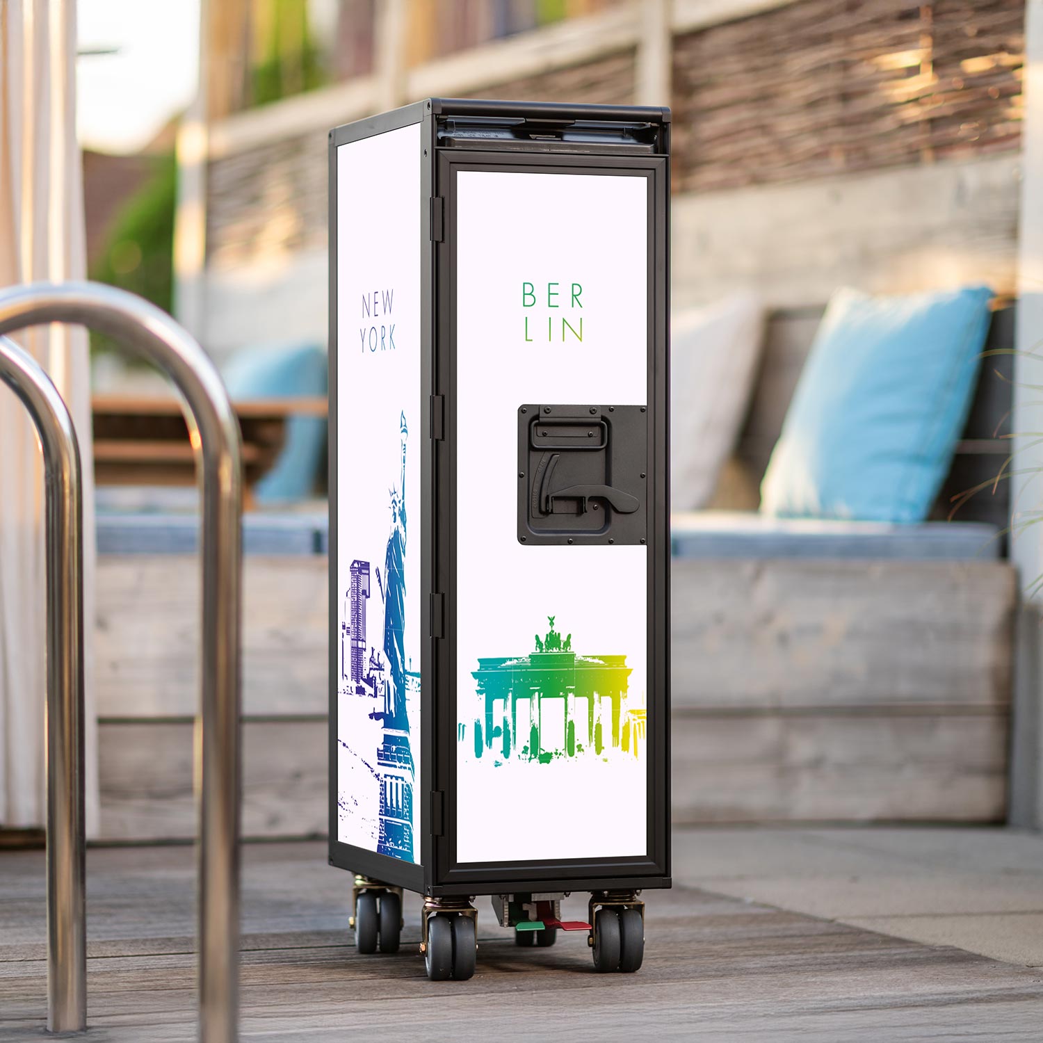 Galley Cart Black Edition 4Destinations New Rainbow