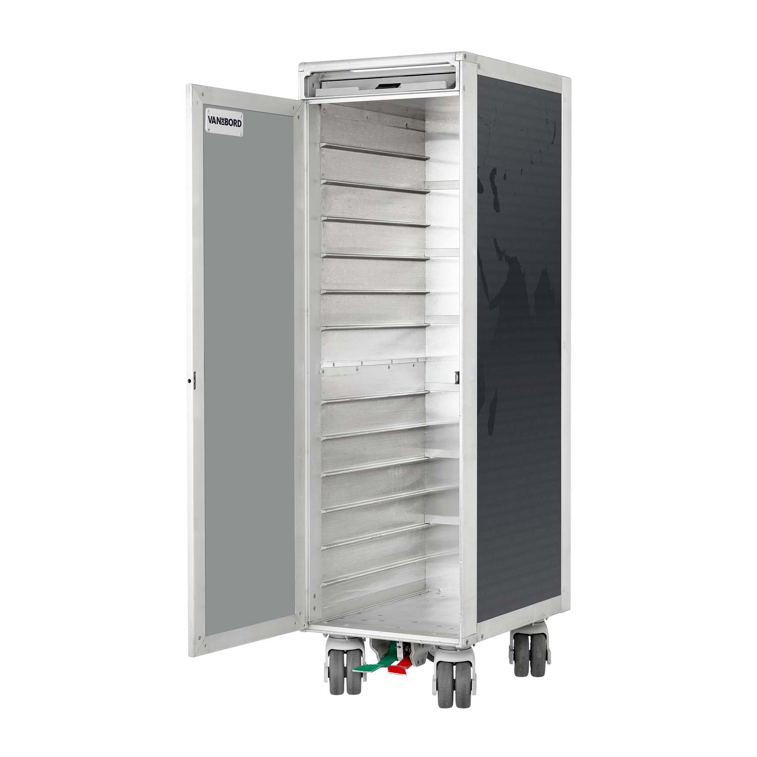 Airline Cart Worldmap Refurbished Anthracite